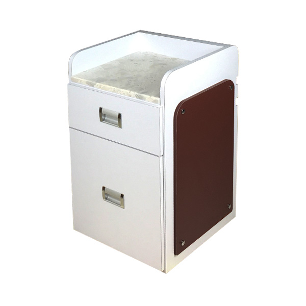 Pedi Cart D39 (White/Chocolate)